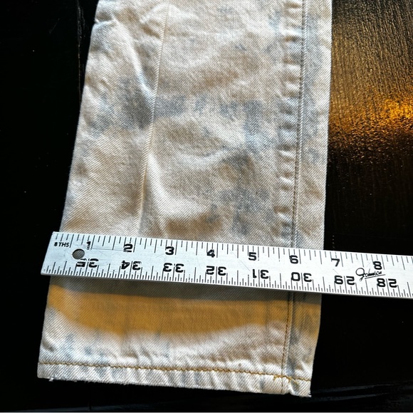Abercrombie and Fitch Size 0 Size 25 Cream and Blue Skinny Denim Club Party - Picture 4 of 11